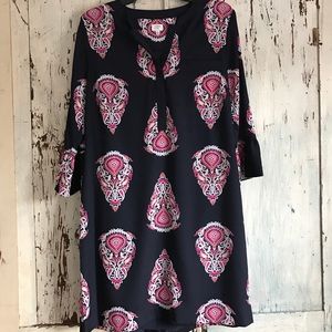 Navy Crown & Ivy Shirt Dress